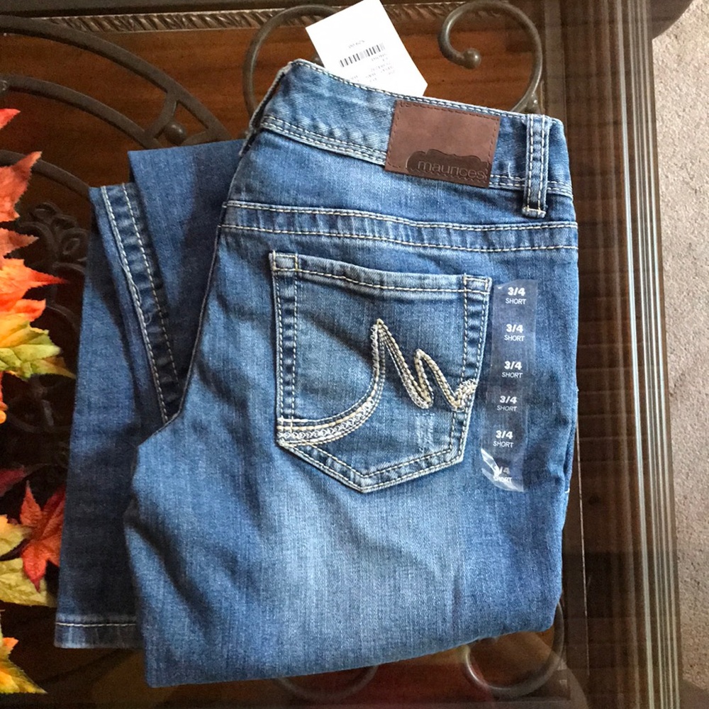 Maurice Boot Cut Jeans new with tags! 3/4 short!